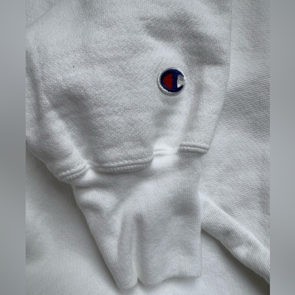 Vintage 90s Michigan Champion Reverse Weave Sweatshirt Crewneck White XL - Picture 4 of 8